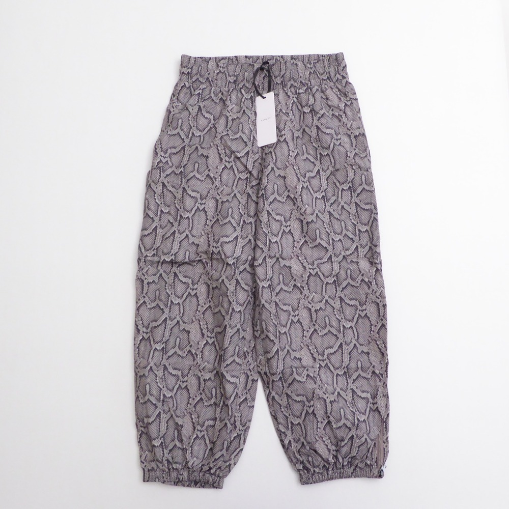 Varley Women Hamilton Pant Silver Python Snake Print Track Joggers Medium